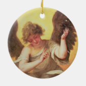 ガラスフラスコを握る天使 セラミックオーナメント (裏面)
