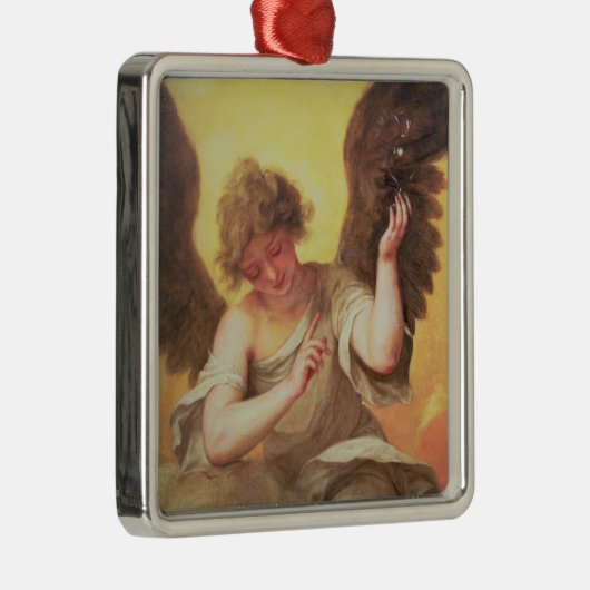 ガラスフラスコを握る天使 メタルオーナメント (右)