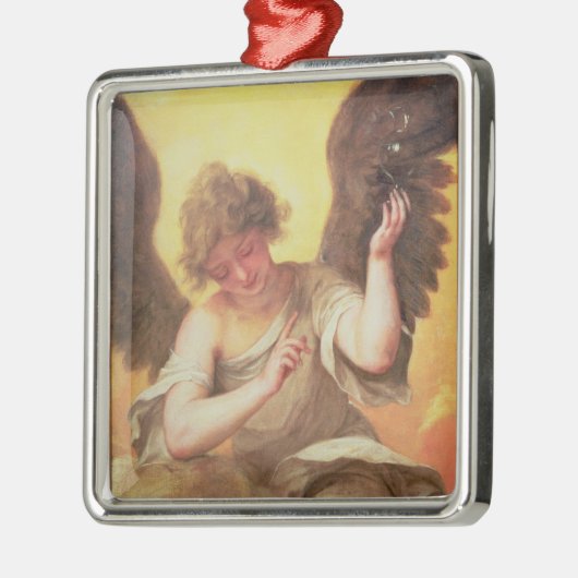 ガラスフラスコを握る天使 メタルオーナメント (左)