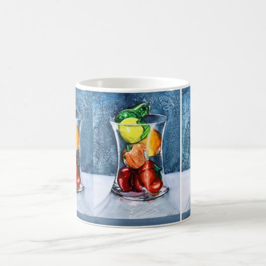 ガラスフルーツのマグ コーヒーマグカップ (中央)