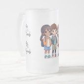 ガラスフレンドリーマグ フロストグラスビールジョッキ (正面左)