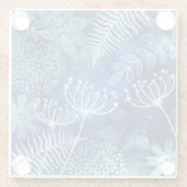 ガラスフローラブルーコースター ガラスコースター (裏面)