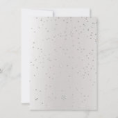 ガラスブライダルシャワーバチェロレッテシルバーピンクローズ 招待状 (裏面)