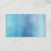 ガラスブルースカイ海ウォーターグラデーショングラススタイリストVip 名刺 (裏面)