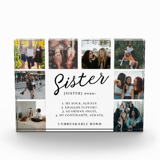 ガラスブロック内の写真定義 フォトブロック (正面)