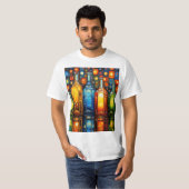 ガラスボトル反射4 Tシャツ (正面フル)