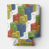 ガラスボトル、抽象芸術パターンデザイン。 缶クーラー (裏面)