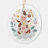 ガラスボー伝統的ブルオーナメント セラミックオーナメント (左)