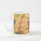 ガラスマグ2のガラス芸術 フロストグラスマグカップ (左)