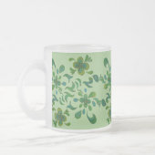 ガラスマグ-緑01 フロストグラスマグカップ (左)