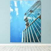 ガラスモダン超高層ビル キャンバスプリント (インサイチュ (ウッドフロア))