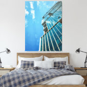 ガラスモダン超高層ビル キャンバスプリント (インサイチュ (寝室))