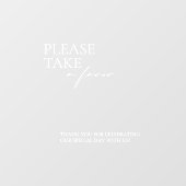 ガラスモダン/鏡デカール標識を受け取る ウィンドウサイン (シート)