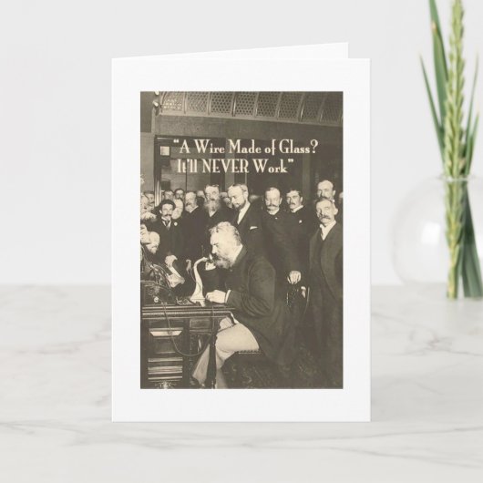 ガラスユーモアのあるな技術から成っているワイヤー カード (正面)