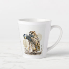 ガラスラテマグを通して カフェラテマグ