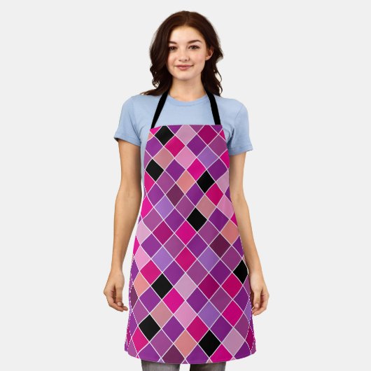 ガラス上のモザイク10 エプロン (着用した状態)