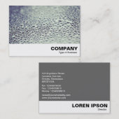 ガラス上の水滴01 名刺 (正面/裏面)