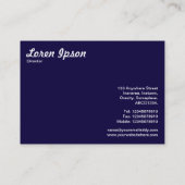 ガラス上の水滴 名刺 (裏面)