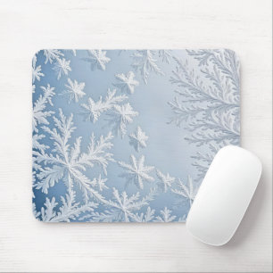 ガラス上の氷結晶 マウスパッド