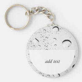 ガラス上の雨滴 キーホルダー
