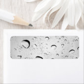 ガラス上の雨滴 ラベル (インサイチュ)