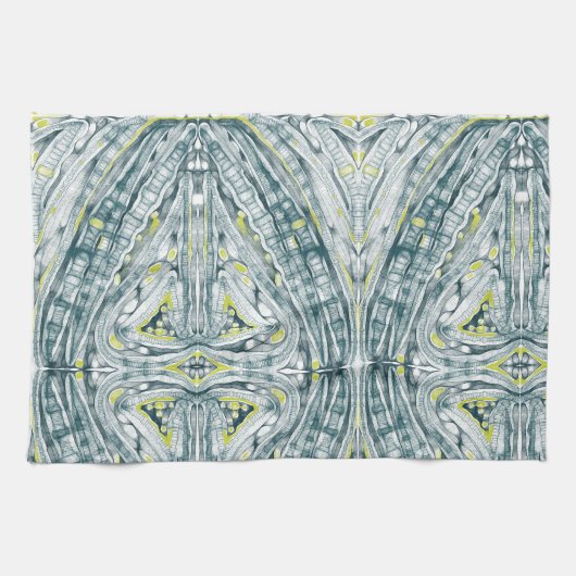 ガラス下の藻類 キッチンタオル (横)