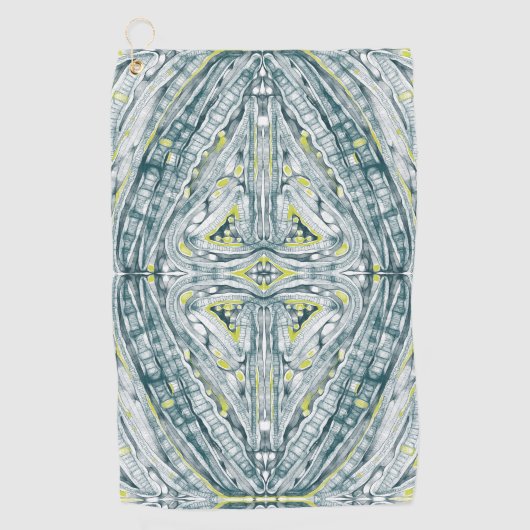 ガラス下の藻類 ゴルフタオル (正面)