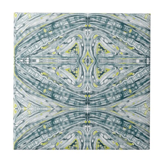 ガラス下の藻類 タイル (正面)