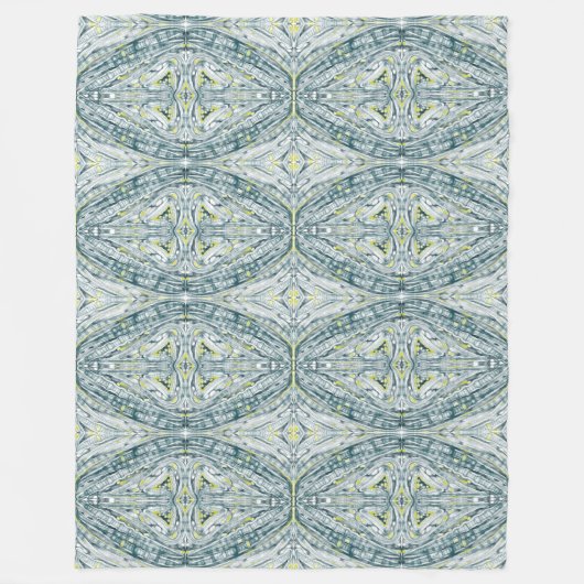 ガラス下の藻類 フリースブランケット (正面)