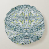 ガラス下の藻類 ラウンドクッション (裏面)