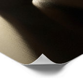 ガラス不気味上のシルエット ポスター (角)