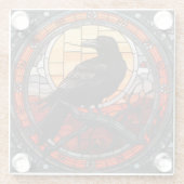 ガラス不気味張りのステンドグラス ガラスコースター (裏面)