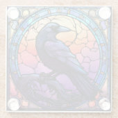 ガラス不気味張りのステンドグラス ガラスコースター (裏面)