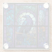 ガラス不気味張りのステンドグラス ガラスコースター (裏面)