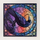 ガラス不気味張りのステンドグラス ジグソーパズル (横)