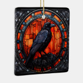 ガラス不気味張りのステンドグラス セラミックオーナメント (右)