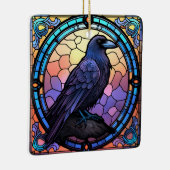 ガラス不気味張りのステンドグラス セラミックオーナメント (右)