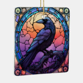 ガラス不気味張りのステンドグラス セラミックオーナメント (右)