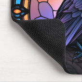 ガラス不気味張りのステンドグラス マウスパッド (コーナー)