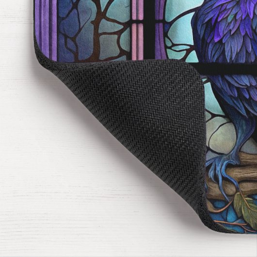 ガラス不気味張りのステンドグラス マウスパッド (コーナー)