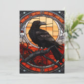 ガラス不気味張りのステンドグラス 招待状 (スタンド正面)