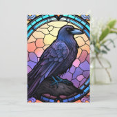 ガラス不気味張りのステンドグラス 招待状 (スタンド正面)