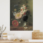 ガラス中国のの花瓶のマスターとバルサム, c.1830 ポスター (キッチン)