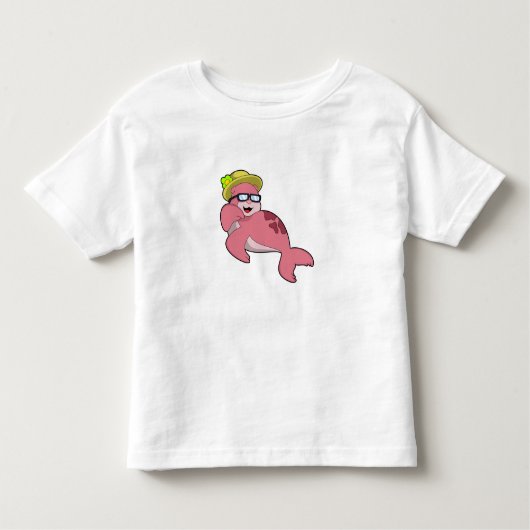 ガラス付きシール.PNG トドラーTシャツ (正面)