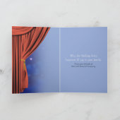 ガラス休日のファンタジーの企業のな挨拶状 シーズンカード (内部)