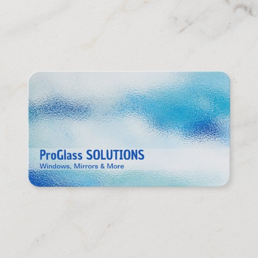 ガラス会社ガラス工芸品 名刺 (正面)