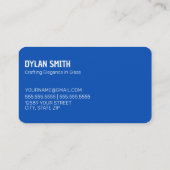 ガラス会社ガラス工芸品 名刺 (裏面)