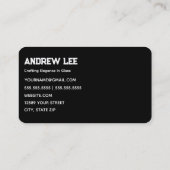 ガラス会社 名刺 (裏面)