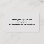 ガラス会社 名刺 (裏面)