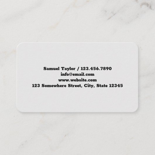 ガラス会社 名刺 (裏面)